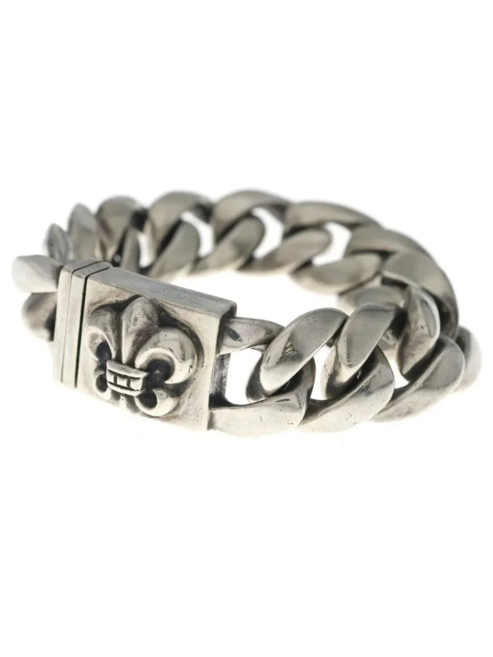 Chrome Hearts Clsc BS Flange Box ID Bracelet Silver
